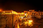 Brücke von Ronda bei Nacht