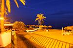 Strand von Marbella bei Nacht