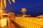 Strand von Marbella bei Nacht