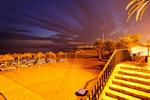 Strand von Marbella bei Nacht