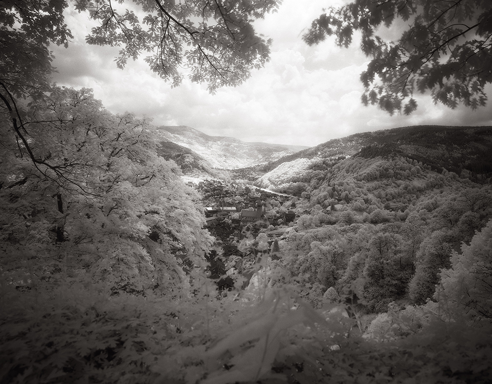 Monochrom0511-15.JPG - Infraroter Blick ins Tal in der Nähe von Schloss Eberstein.