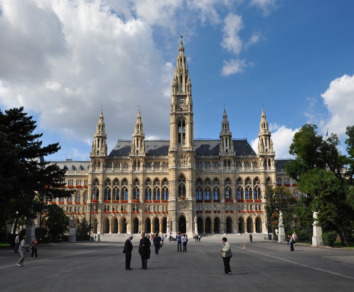 Wien-208.JPG - Das Rathaus von Wien